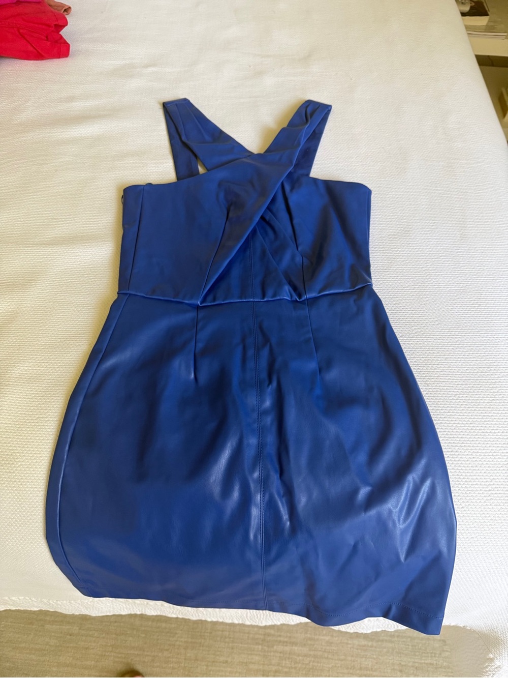 SAYLOR Electric Blue Cross-Back Mini Dress